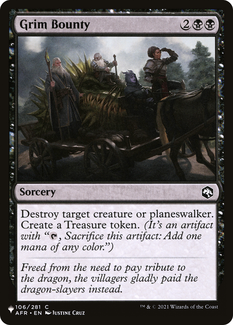 Grim Bounty [The List] | Tabernacle Games