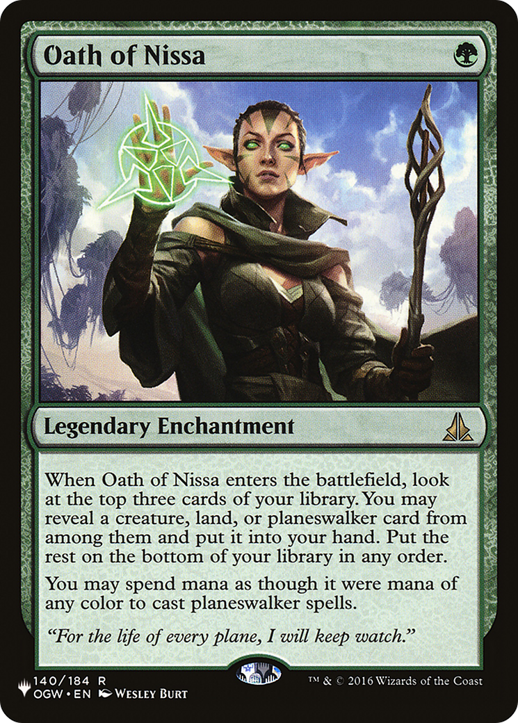 Oath of Nissa [The List Reprints] | Tabernacle Games