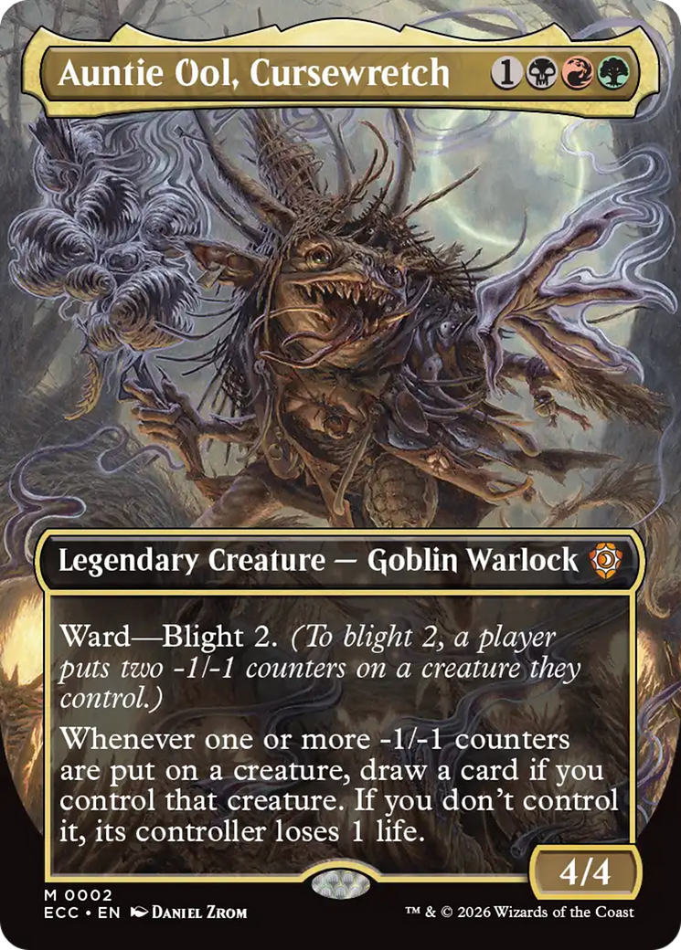 Auntie Ool, Cursewretch (Borderless) [Lorwyn Eclipsed Commander] | Tabernacle Games