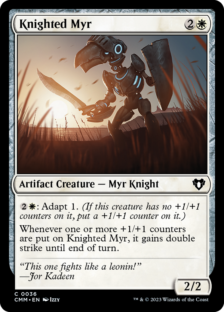 Knighted Myr [Commander Masters] | Tabernacle Games