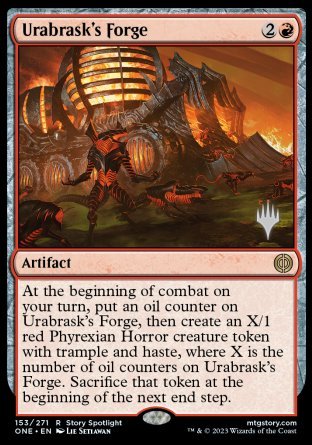 Urabrask's Forge (Promo Pack) [Phyrexia: All Will Be One Promos] | Tabernacle Games