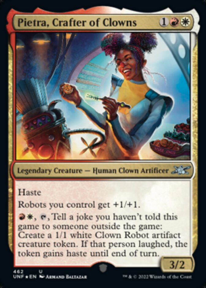 Pietra, Crafter of Clowns (Galaxy Foil) [Unfinity] | Tabernacle Games