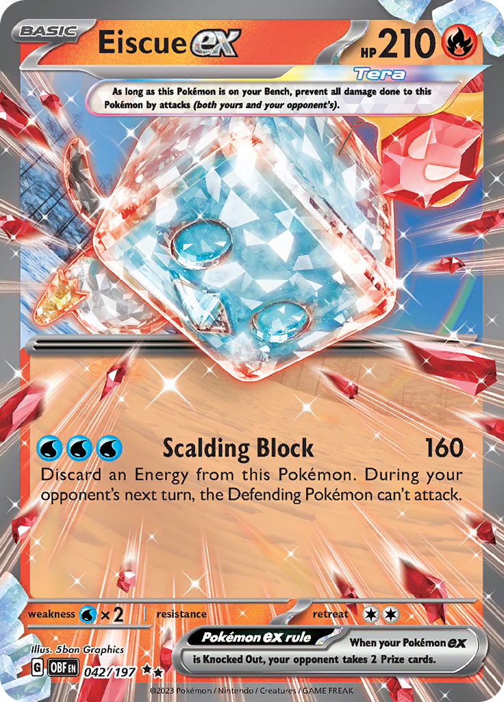 Eiscue ex (042/197) [Scarlet & Violet: Obsidian Flames] | Tabernacle Games