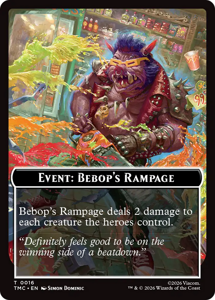 Event: Bebop's Rampage [Teenage Mutant Ninja Turtles Commander Tokens] | Tabernacle Games