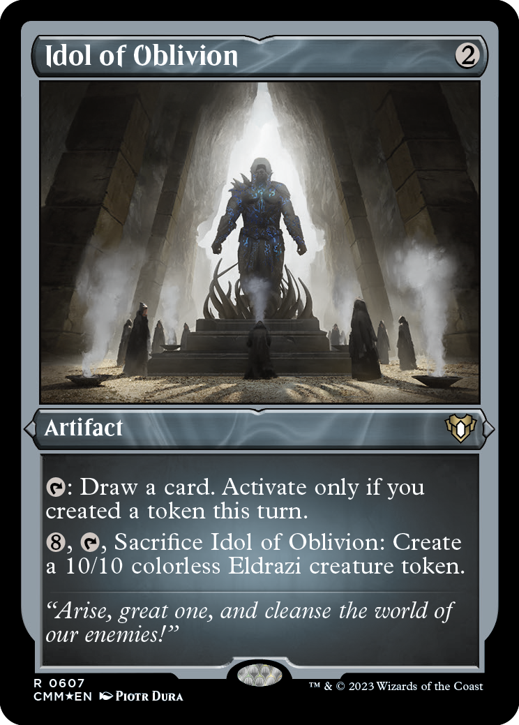 Idol of Oblivion (Foil Etched) [Commander Masters] | Tabernacle Games