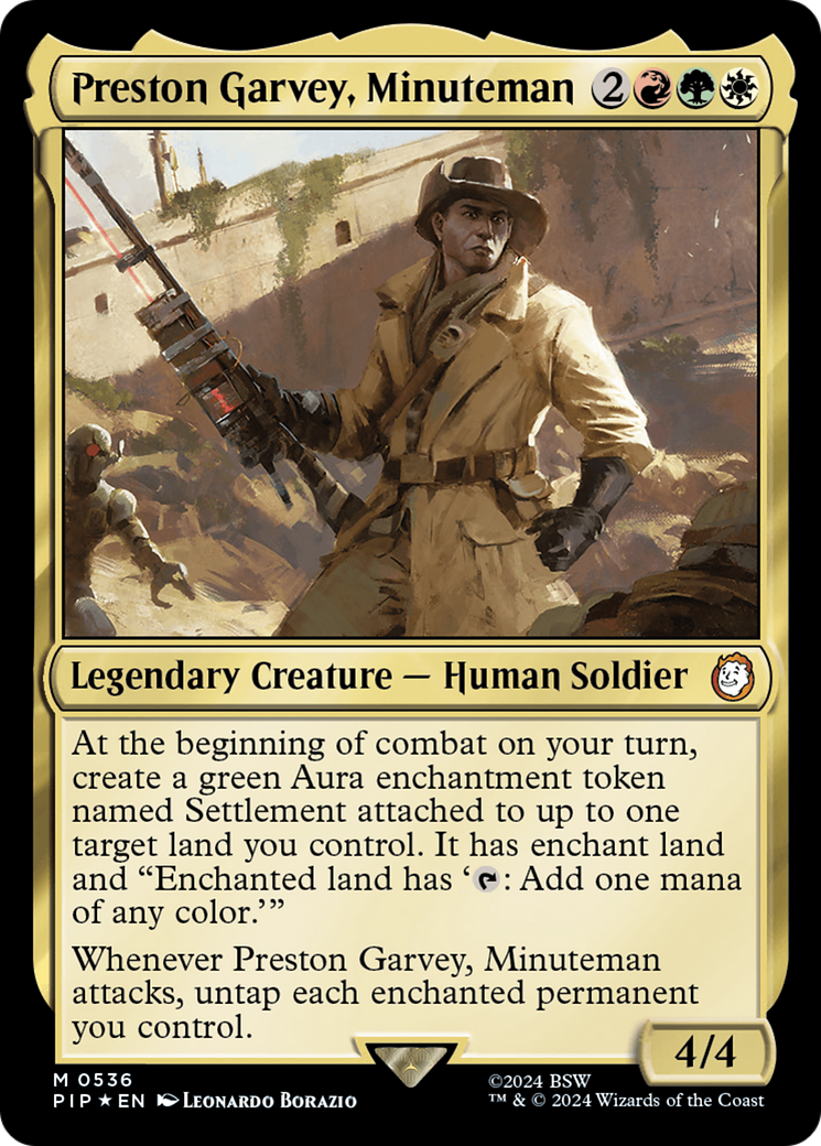 Preston Garvey, Minuteman (Surge Foil) [Fallout] | Tabernacle Games