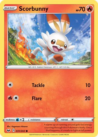 Scorbunny (031/202) (Premium Collection) [Sword & Shield: Base Set] | Tabernacle Games