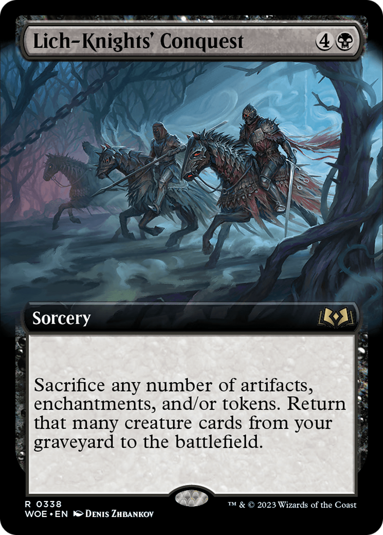 Lich-Knights' Conquest (Extended Art) [Wilds of Eldraine] | Tabernacle Games
