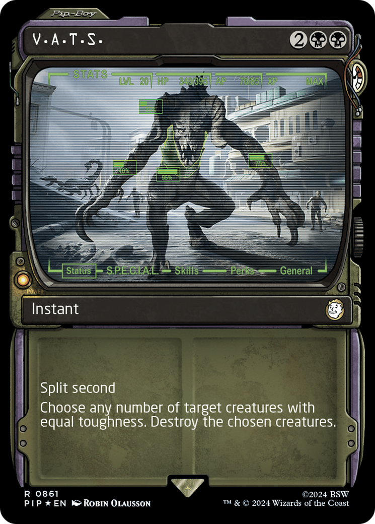 V.A.T.S. (Showcase) (Surge Foil) [Fallout] | Tabernacle Games