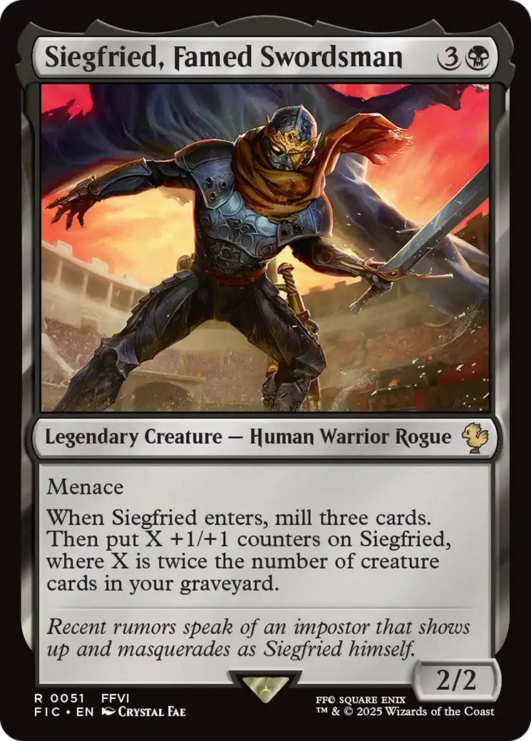 Siegfried, Famed Swordsman [FINAL FANTASY Commander] | Tabernacle Games