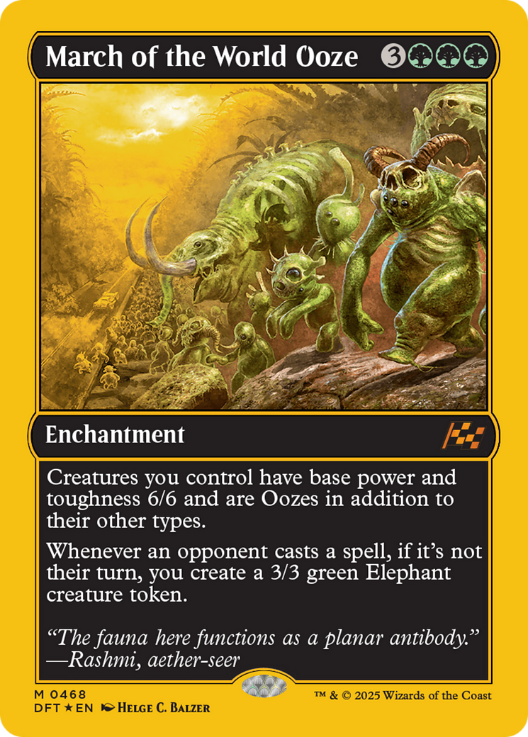 March of the World Ooze (First-Place Foil) [Aetherdrift] | Tabernacle Games