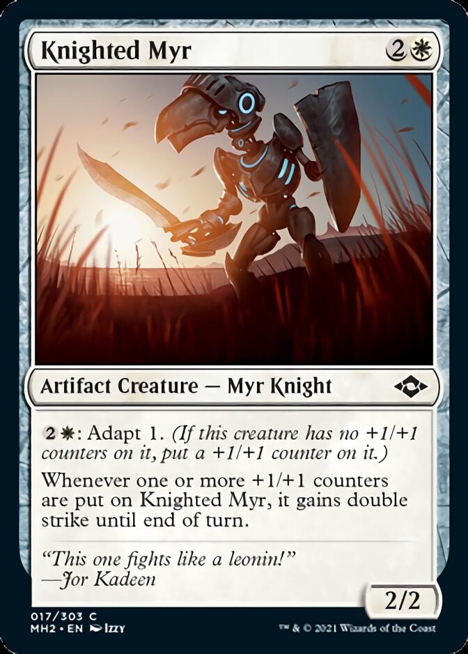 Knighted Myr [Modern Horizons 2] | Tabernacle Games