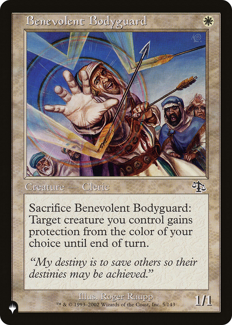 Benevolent Bodyguard [The List Reprints] | Tabernacle Games