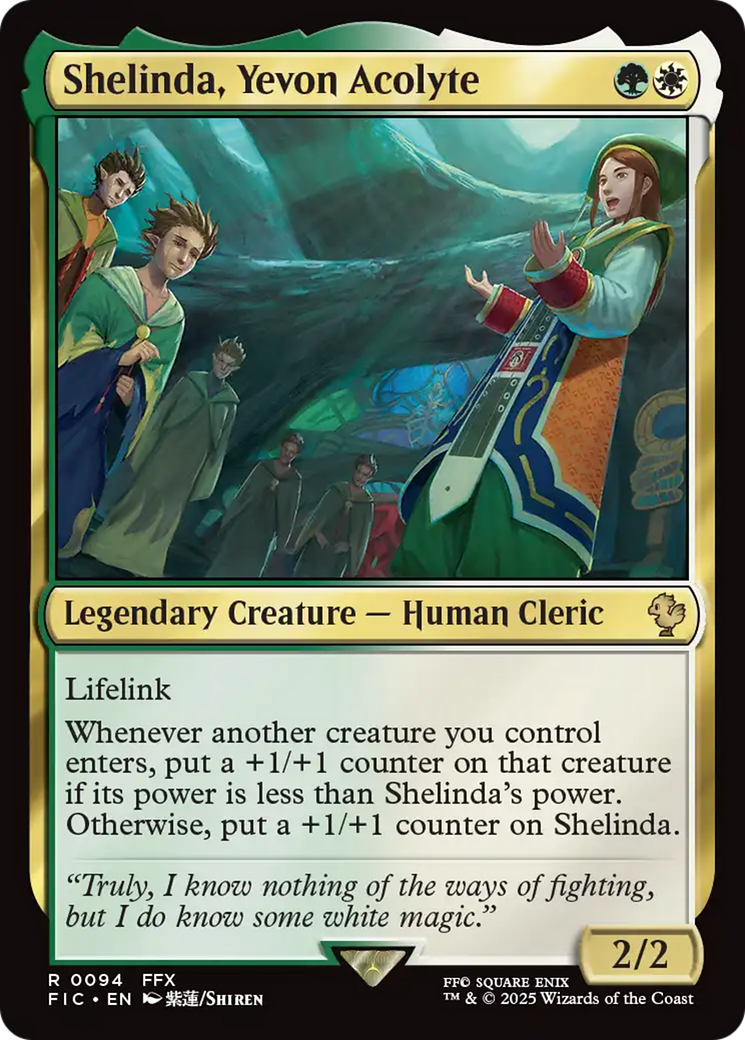 Shelinda, Yevon Acolyte [FINAL FANTASY Commander] | Tabernacle Games