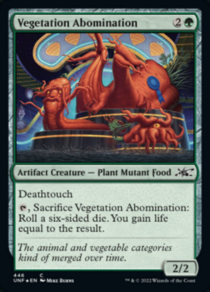 Vegetation Abomination (Galaxy Foil) [Unfinity] | Tabernacle Games