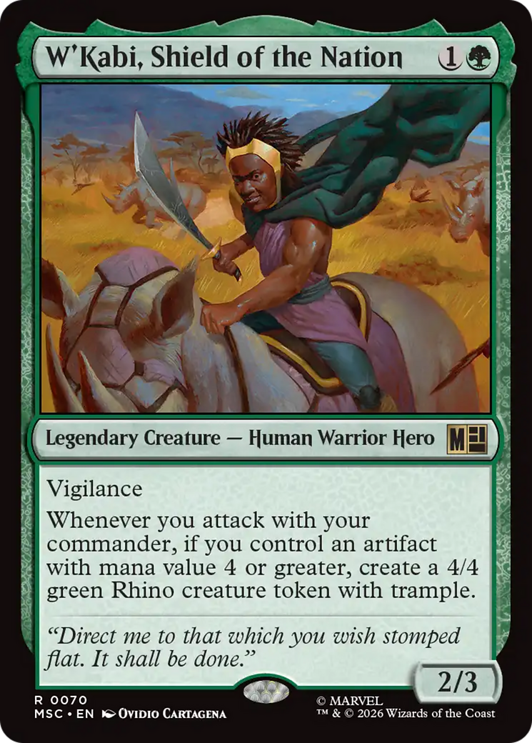 W'Kabi, Shield of the Nation (Surge Foil) [Marvel Super Heroes Commander] | Tabernacle Games