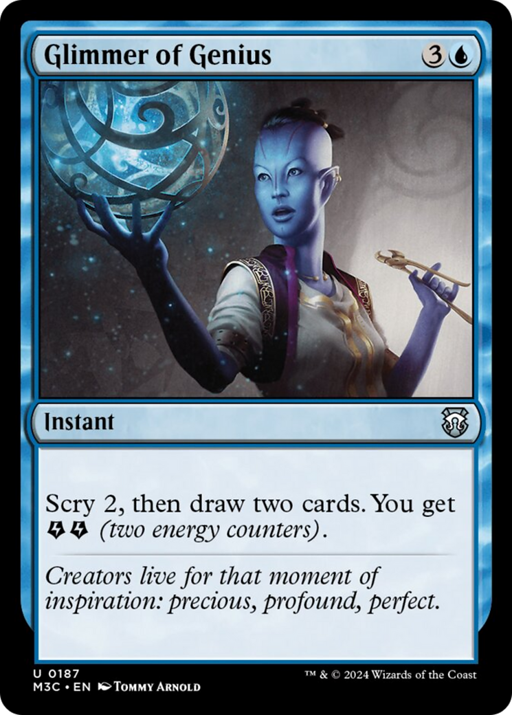 Glimmer of Genius (Ripple Foil) [Modern Horizons 3 Commander] | Tabernacle Games