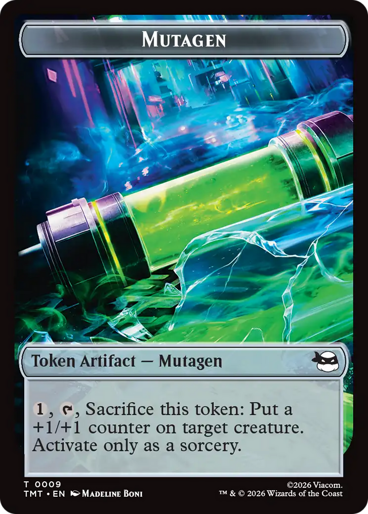 Copy // Mutagen Double-Sided Token [Teenage Mutant Ninja Turtles Tokens] | Tabernacle Games