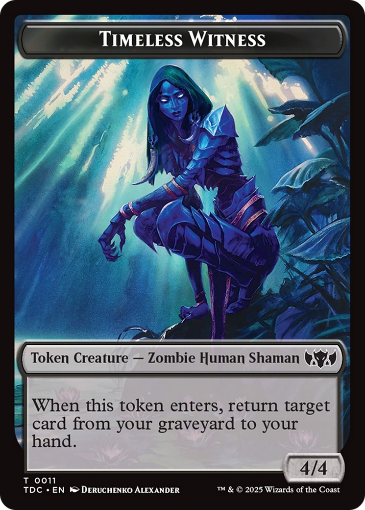 Goat // Timeless Witness Double-Sided Token [Tarkir: Dragonstorm Commander Tokens] | Tabernacle Games