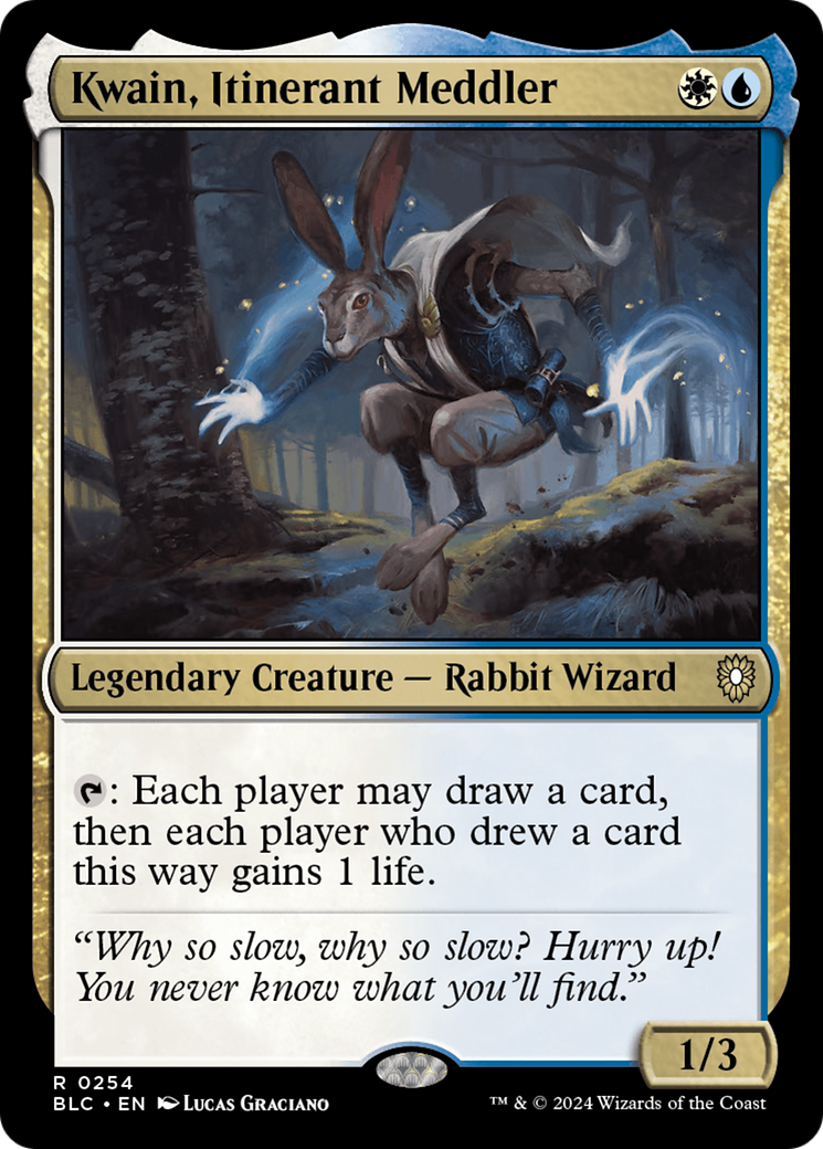 Kwain, Itinerant Meddler [Bloomburrow Commander] | Tabernacle Games