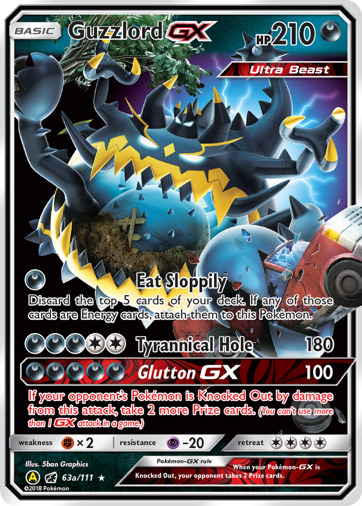 Guzzlord GX (63a/111) [Alternate Art Promos] | Tabernacle Games