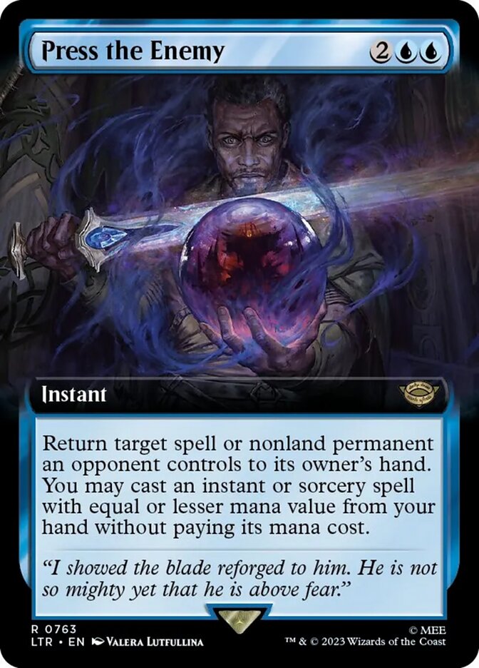 Press the Enemy (Extended Art) (Surge Foil) [The Lord of the Rings: Tales of Middle-Earth] | Tabernacle Games