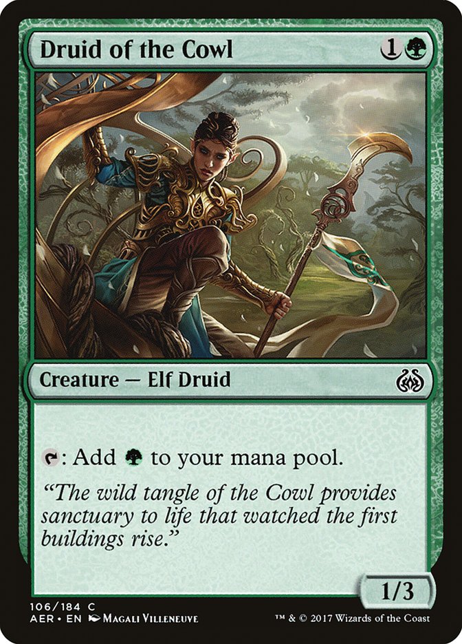 Druid of the Cowl [Aether Revolt] | Tabernacle Games