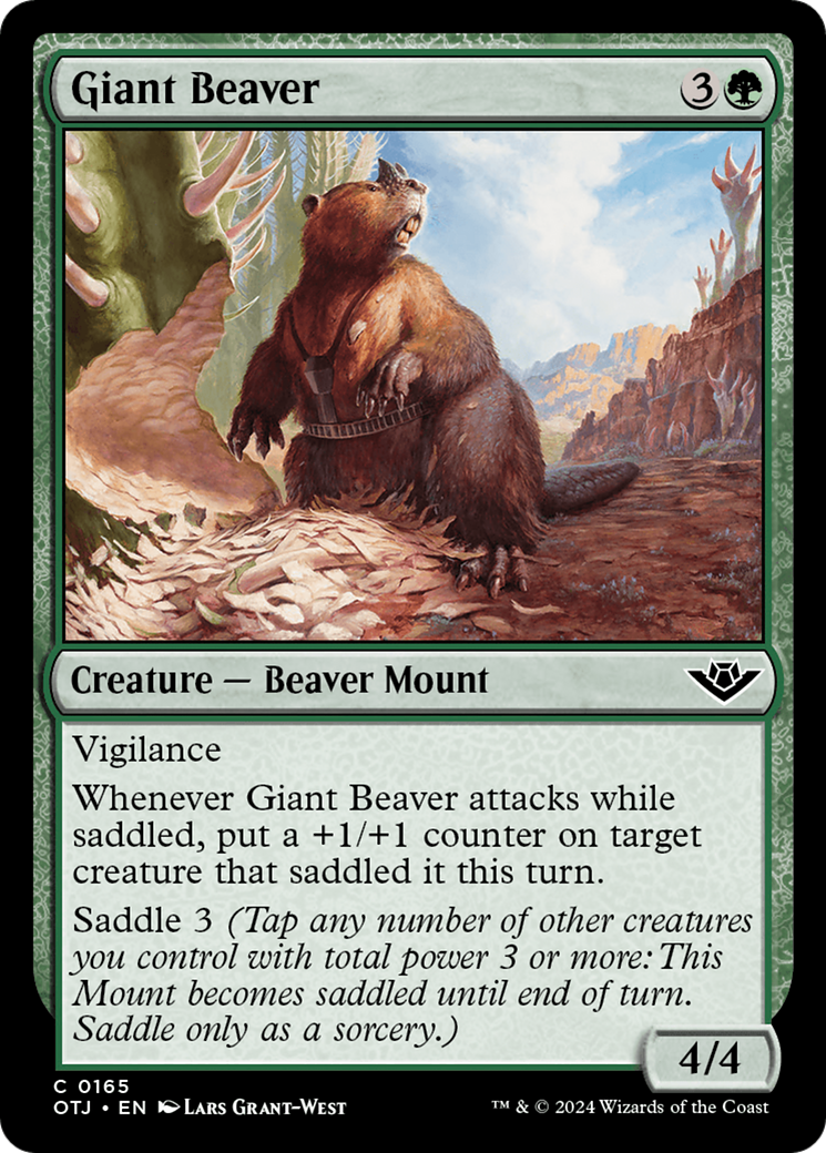 Giant Beaver [Outlaws of Thunder Junction] | Tabernacle Games