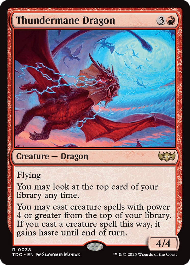 Thundermane Dragon [Tarkir: Dragonstorm Commander] | Tabernacle Games