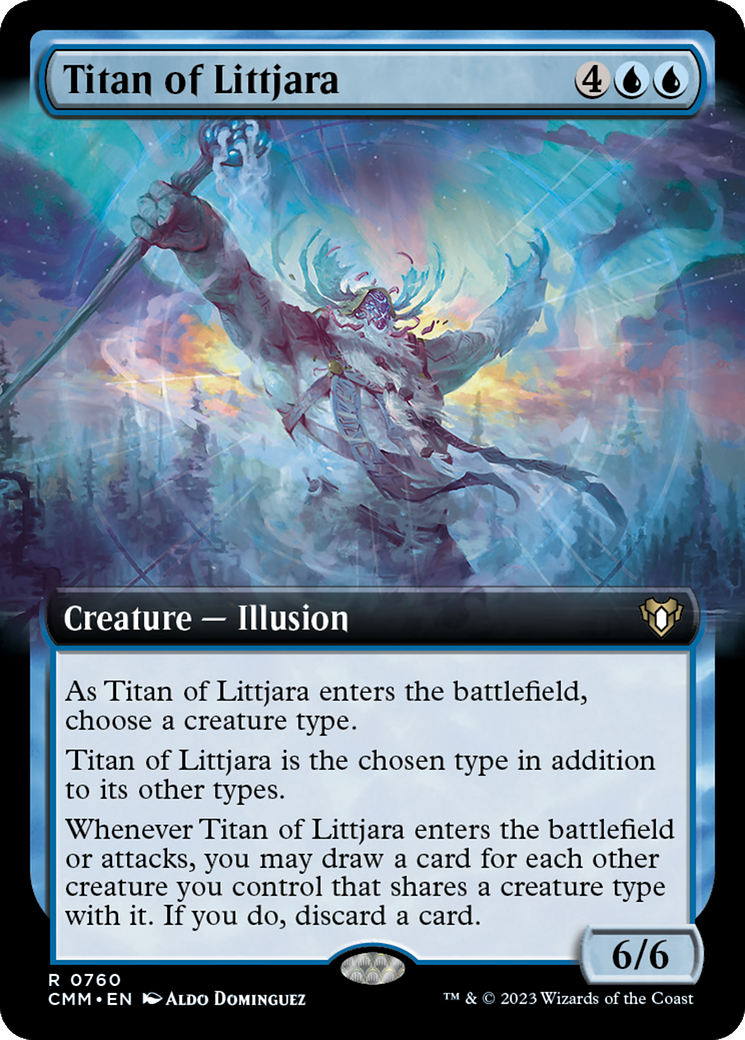 Titan of Littjara (Extended Art) [Commander Masters] | Tabernacle Games