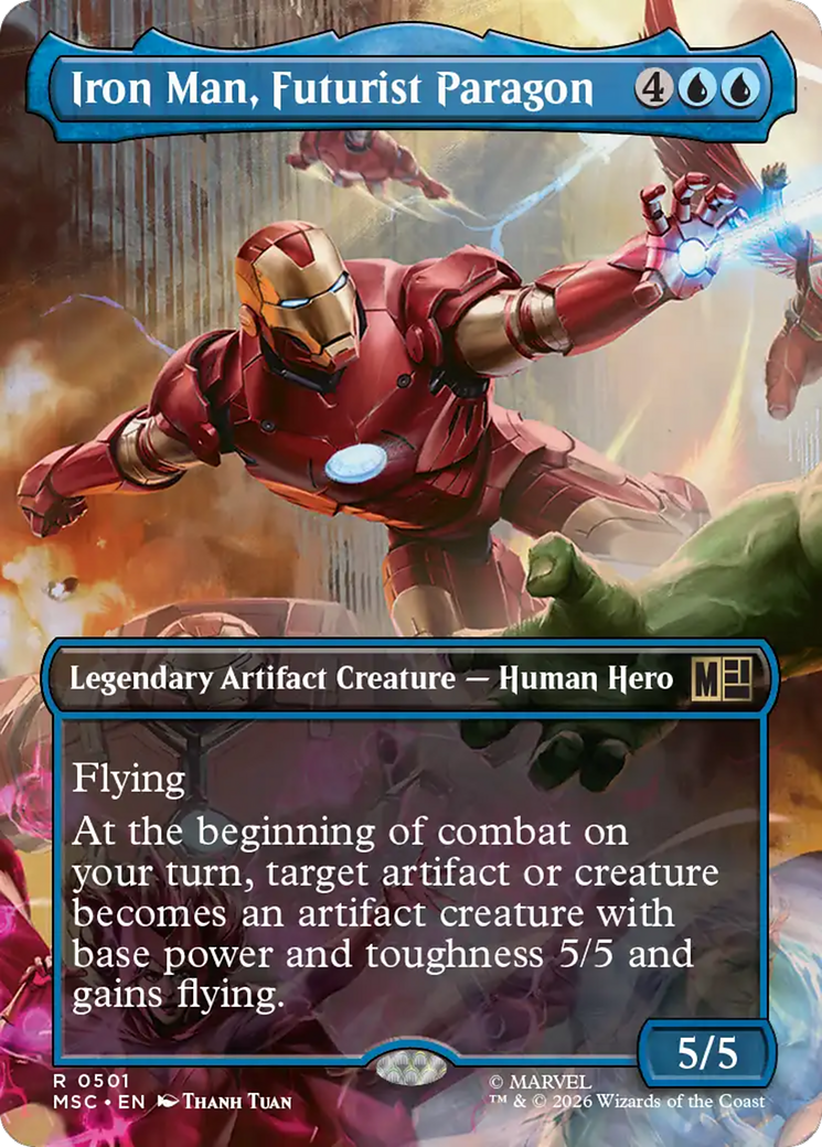Iron Man, Futurist Paragon (Borderless) [Marvel Super Heroes Commander] | Tabernacle Games