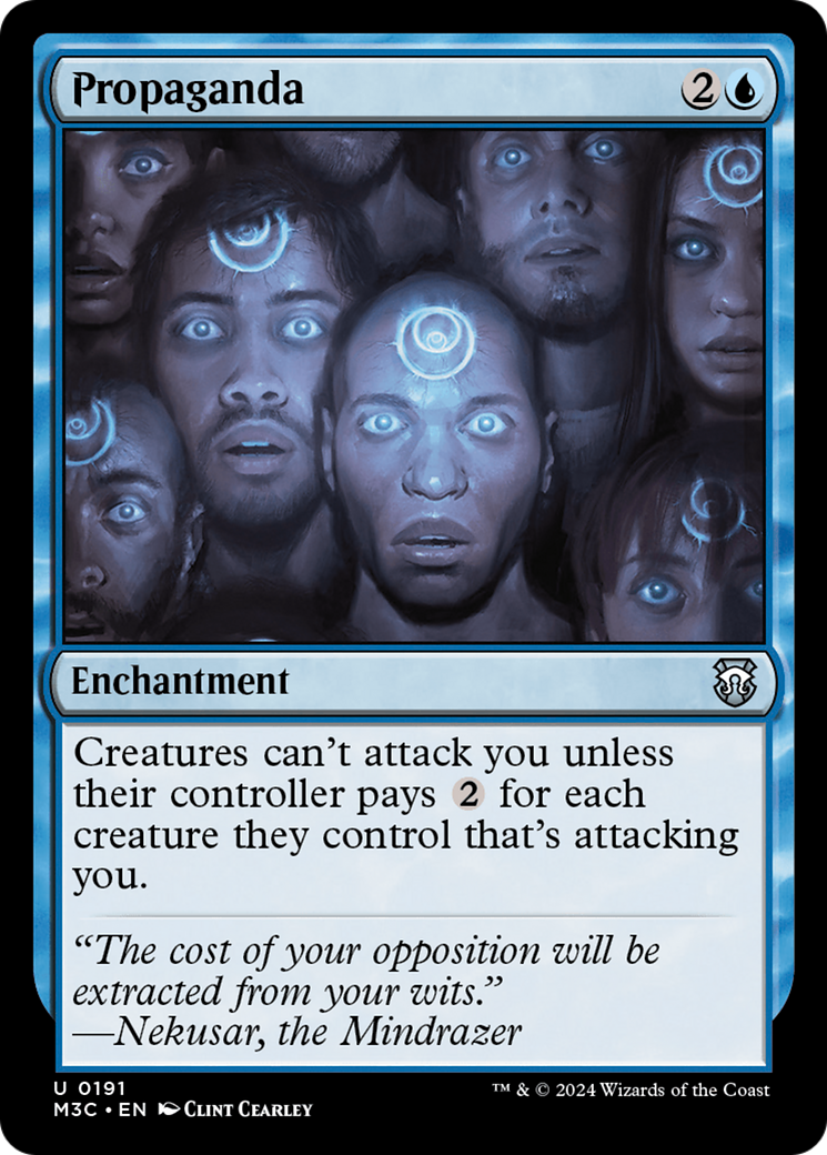 Propaganda (Ripple Foil) [Modern Horizons 3 Commander] | Tabernacle Games