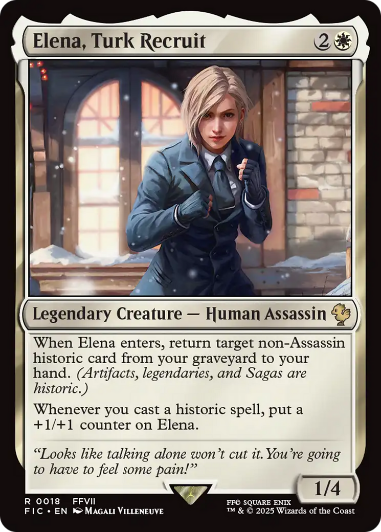 Elena, Turk Recruit [FINAL FANTASY Commander] | Tabernacle Games