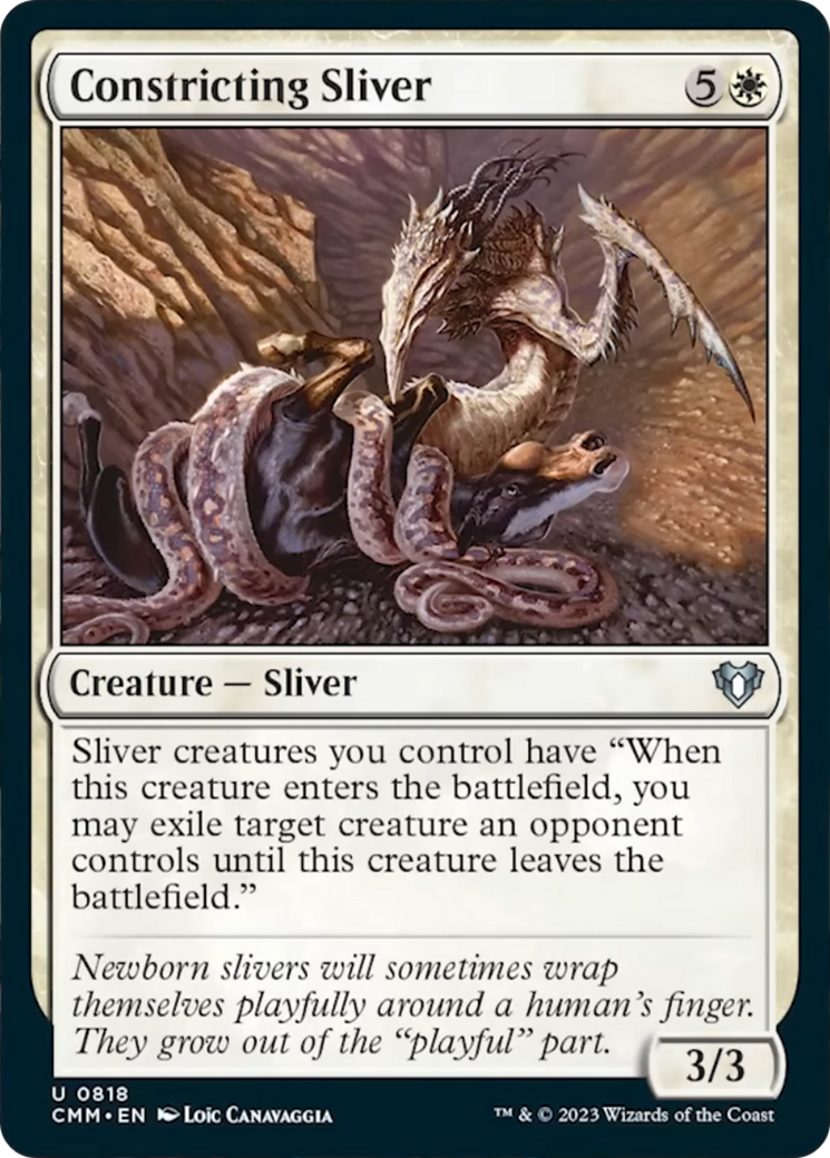 Constricting Sliver [Commander Masters] | Tabernacle Games