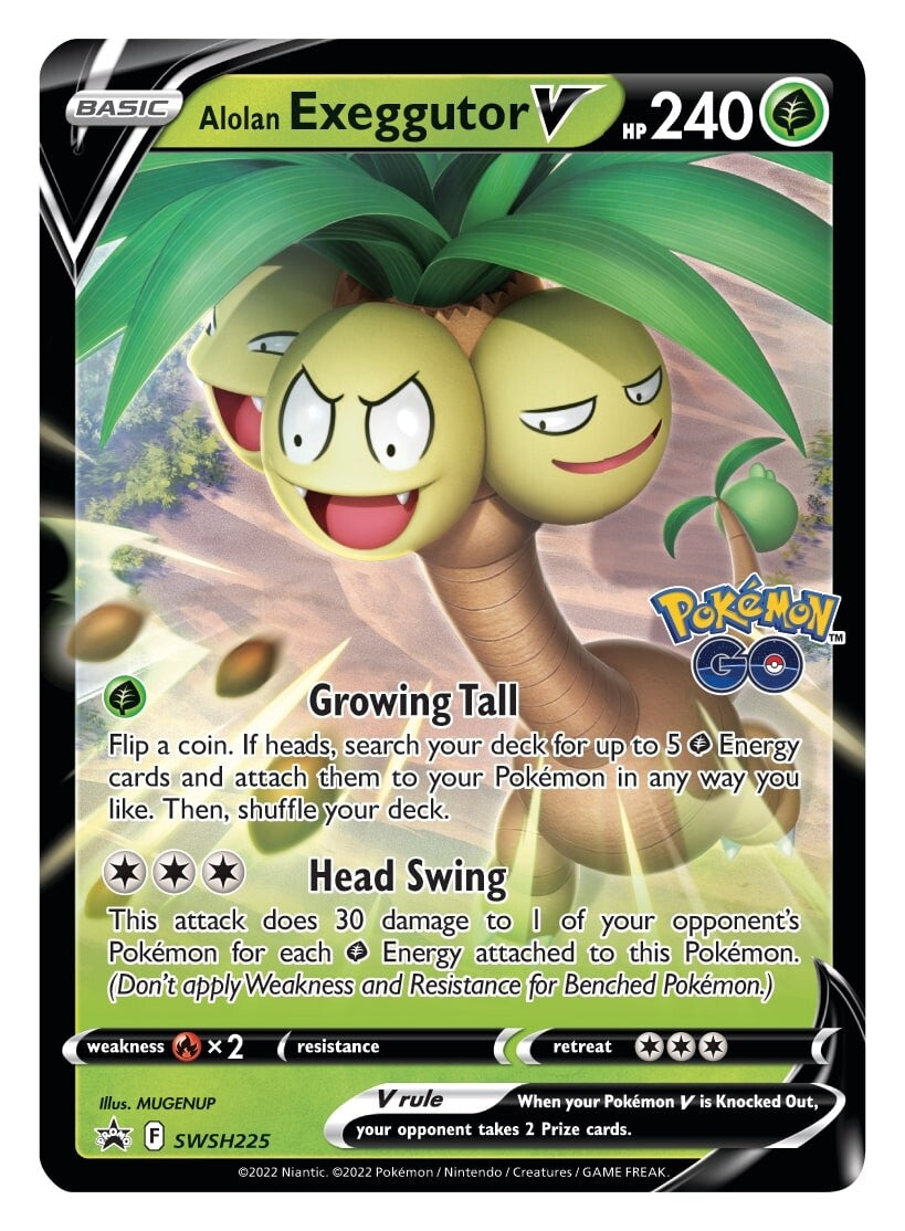 Alolan Exeggutor V (SWSH225) [Sword & Shield: Black Star Promos] | Tabernacle Games