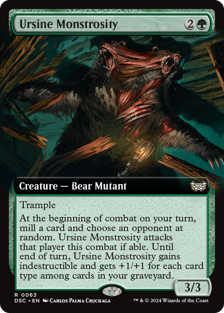 Ursine Monstrosity (Extended Art) [Duskmourn: House of Horror Commander] | Tabernacle Games