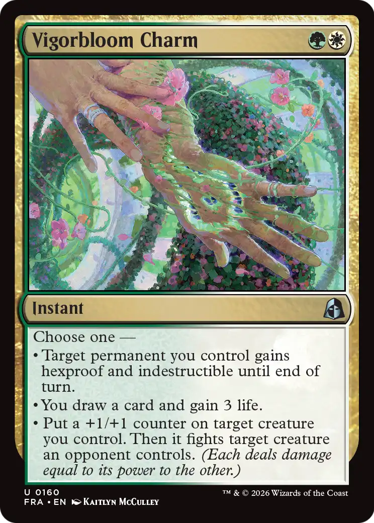 Vigorbloom Charm [Reality Fracture] | Maze of Fitzroy