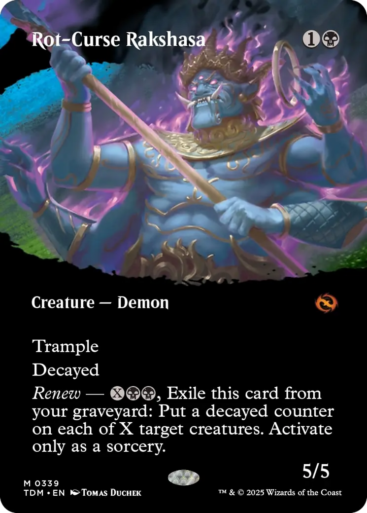 Rot-Curse Rakshasa (Borderless) [Tarkir: Dragonstorm] | Tabernacle Games
