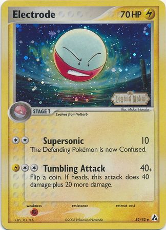 Electrode (32/92) (Stamped) [EX: Legend Maker] | Tabernacle Games