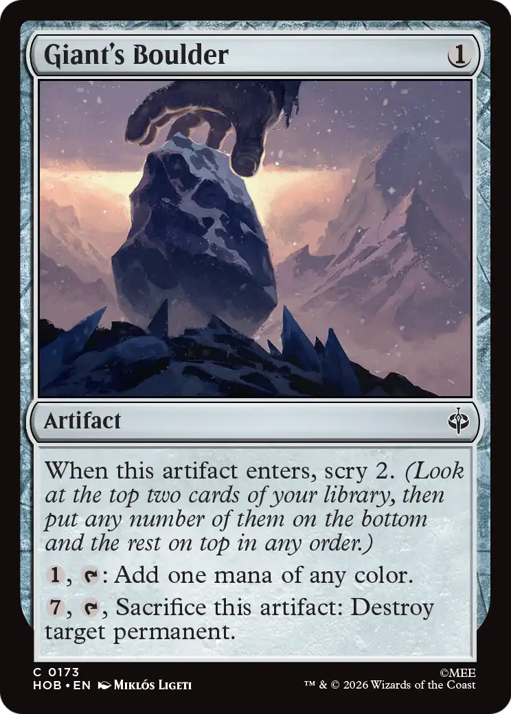 Giant's Boulder [The Hobbit] | Tabernacle Games