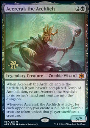 Acererak the Archlich [Dungeons & Dragons: Adventures in the Forgotten Realms Prerelease Promos] | Tabernacle Games