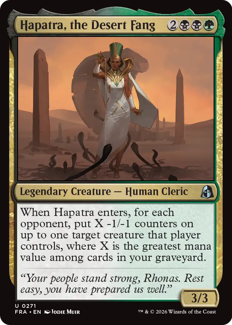 Hapatra, the Desert Fang [Reality Fracture] | Tabernacle Games