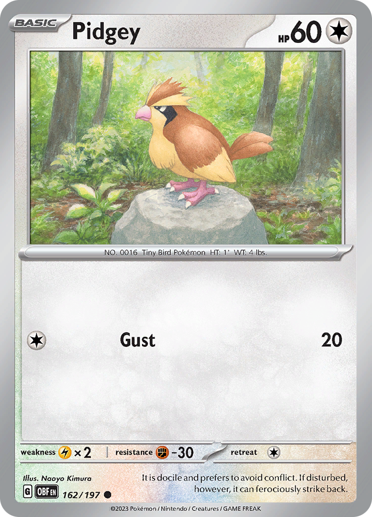 Pidgey (162/197) [Scarlet & Violet: Obsidian Flames] | Tabernacle Games