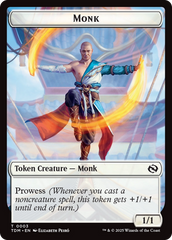 Copy // Monk Double-Sided Token [Tarkir: Dragonstorm Tokens] | Tabernacle Games