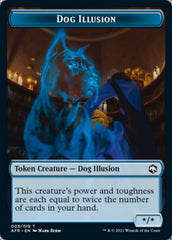 Dog Illusion // Boo Double-Sided Token [Dungeons & Dragons: Adventures in the Forgotten Realms Tokens] | Tabernacle Games