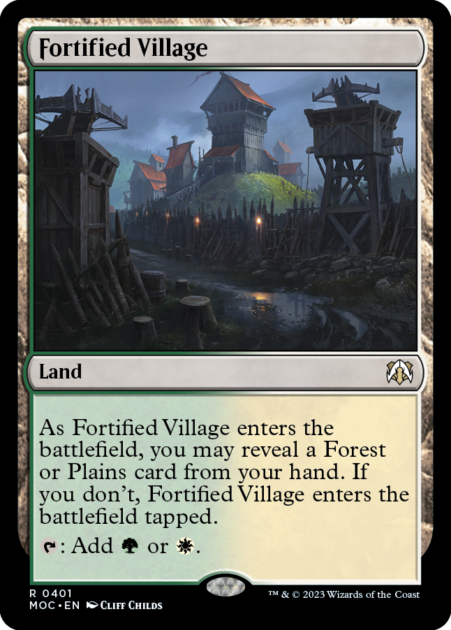 Fortified Village [March of the Machine Commander] | Tabernacle Games