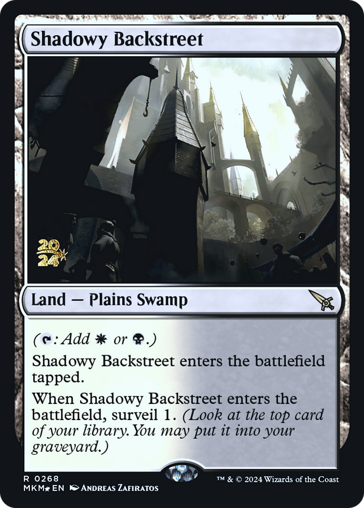 Shadowy Backstreet [Murders at Karlov Manor Prerelease Promos] | Tabernacle Games