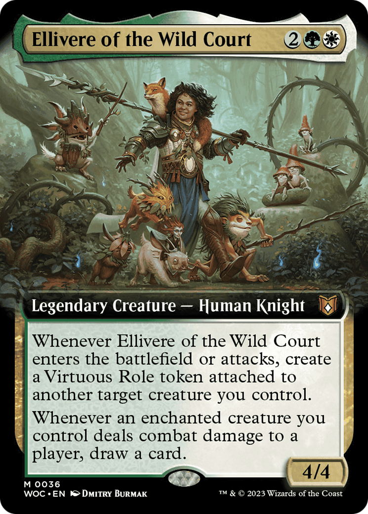 Ellivere of the Wild Court (Extended Art) [Wilds of Eldraine Commander] | Tabernacle Games