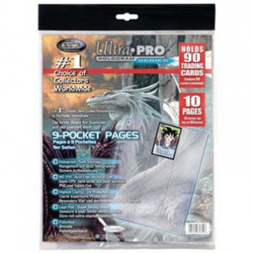 Ultra Pro 10ct 9-Pocket Platinum Page for Standard Size Cards | Tabernacle Games