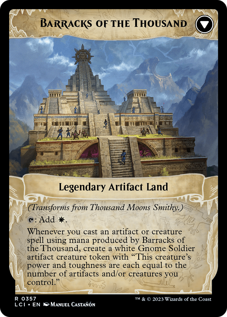 Thousand Moons Smithy (Extended Art) // Barracks of the Thousand [The Lost Caverns of Ixalan] | Tabernacle Games